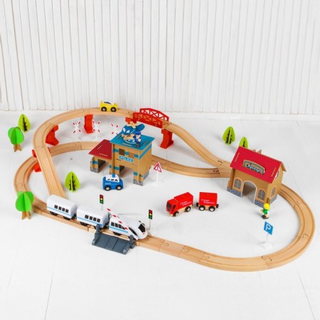 Railway, with a helicopter site