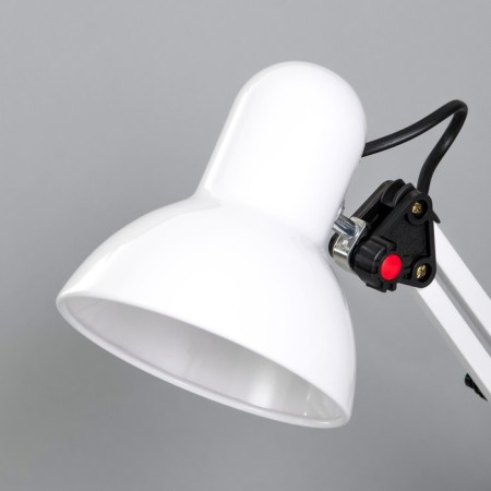 Desktop lamp E27, h = 55 cm, hinged, on the clamp (220V) white Risalux-4