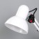 Desktop lamp E27, h = 55 cm, hinged, on the clamp (220V) white Risalux
