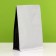 Eight-shirt packet for coffee, with a valve, flat bottom, white-black, 20 x 13 x 7 cm