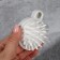 Brush - head washing massage, 8.5 × 6.8 × 3.6 cm, white color