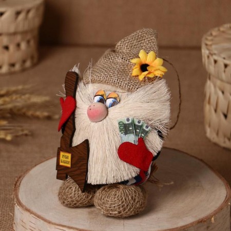 Orak-Domova "Vasilek in a linseed cap, with an ax", 23x15x8 cm, mix-2