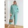 Female costume, size 62, light green color