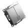 2-clavy switch with indicator, 250V, 10A, Stekker series Katrin, silver, GLS10-7102-03 1022442
