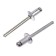 Rolls exhaust tundra krep, aluminum-steel, 4.8 x 10 mm, in the package 500 pcs.
