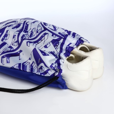 Back for shoes on the lace, white/blue color-3