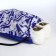 Back for shoes on the lace, white/blue color