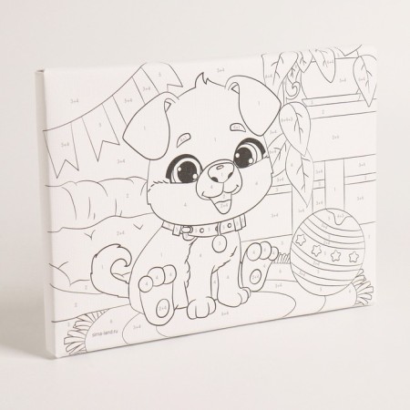 Picture on numbers for children "Pyosik", 21 x 15 cm-3