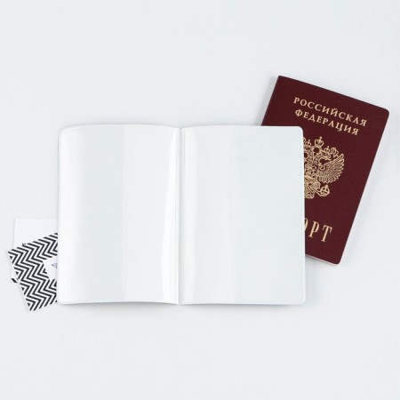 Cover for a passport "I am able to get everything I want", PVC, a full -color seal-2