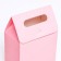 Box package with a handle, pink, 19 x 14 x 8 cm
