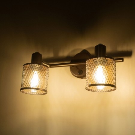 Sconces Citilux "Robin" CL535625, 35x25 cm, 2x40W, E14, brown color-8