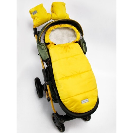 Winter envelope Snowy Travel, height 85 cm, yellow color-3