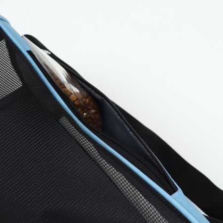 Mesh-rifle bag, 48 x 26 x 31 cm, blue-11
