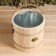 A bucket of linden, 7l, galvanized insert, handle-Vervka, "Dobroparov"