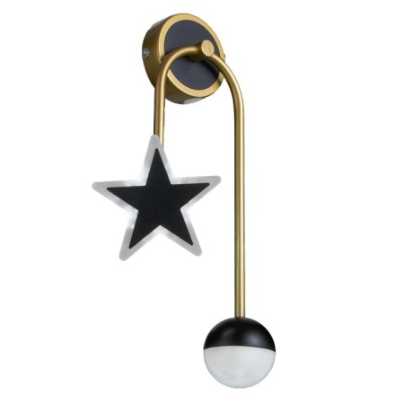 Sconces 2485/2 LED 8W 4000k black and gold 24x46 cm-5