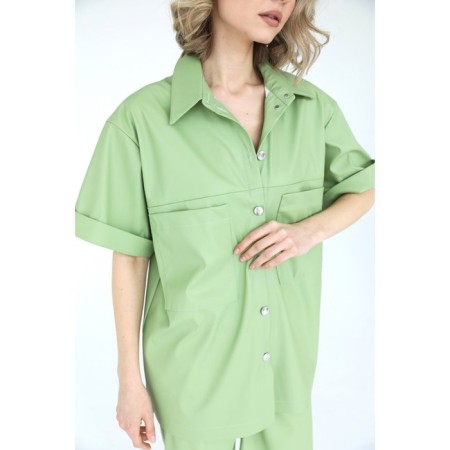 Eco-leather shirt, size 48-52-2