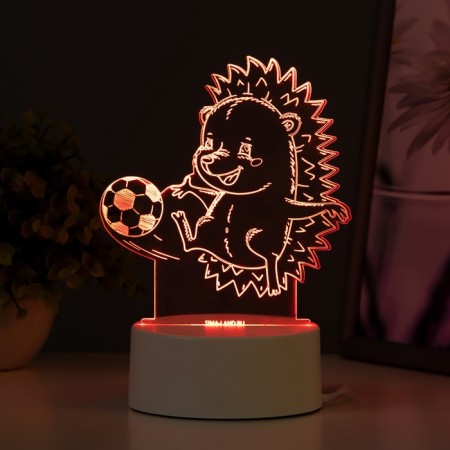 Lamp "Hedgehog Football" Led RGB from the network 14.7x9.5x14.8 cm Risalux-4
