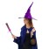 Carnival set "Magic", purple hat, broom, bag