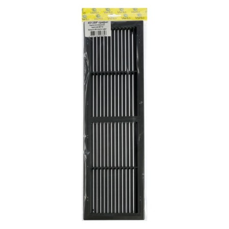 Ventilation grate "Vento" 4513VR, 450x130 mm, with a grid, detachable, graphite-3