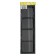 Ventilation grate "Vento" 4513VR, 450x130 mm, with a grid, detachable, graphite