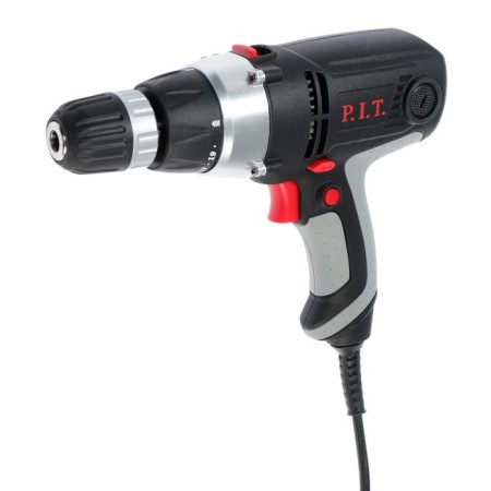 Drill Black Overput P.I.T. PBM10-C2, 400 W, 350/1050 rpm, 2 speeds, BZP 10 mm