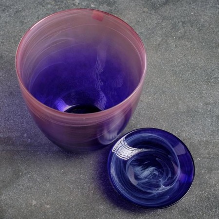 Flower pot with the pallet "Harmony", purple 2 l-1