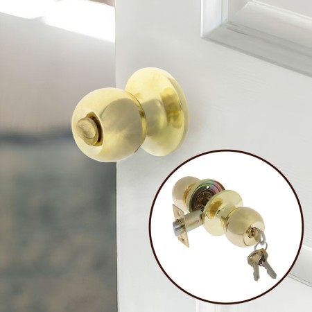 Latch 1303, with a key, color gold