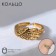 Ring "ring" wing, color black gold, dimensionless