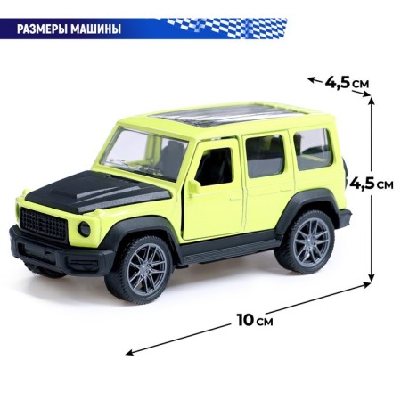 Autograd Metal Jeep machine, 1:36, inertia, doors open, green color-2