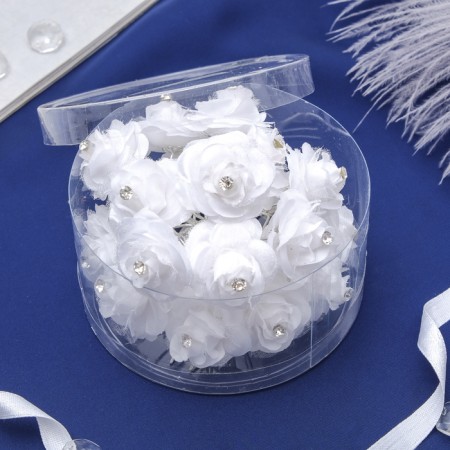 Hair hairpin "Belyanochka" white-1