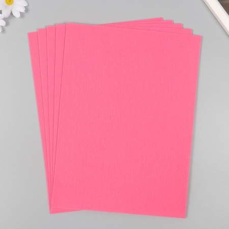 A set of felt 22x30 cm, 5 sheets, Korea, col. Old Rose-1