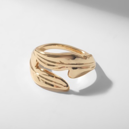 Ring "Leaves" duet, color gold, dimensionless