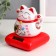 Plastic pendulum from the solar battery "Cat Mani-Neko with fan" 8.5x7x7 cm