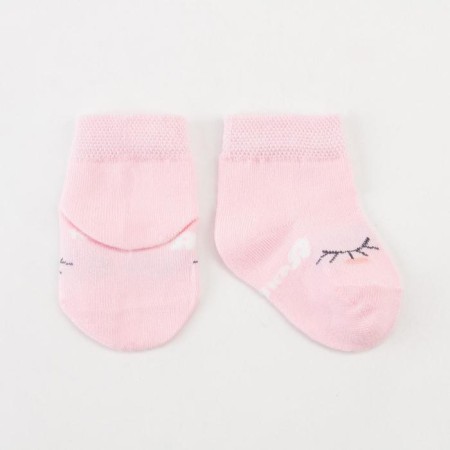 Socks children's baby I am “eyes”, pink color, 8-10 cm-1