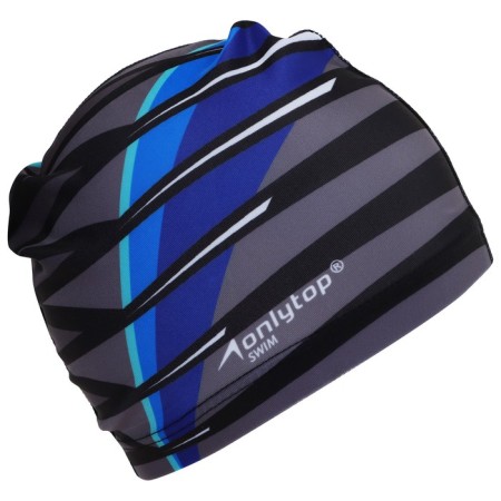 Hat of swimming adult Onlytop Line, fabric, girth 54-60 cm-3