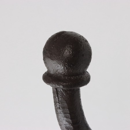 Decorative cast iron hook "Ball tip" 15x7x27.6 cm-4