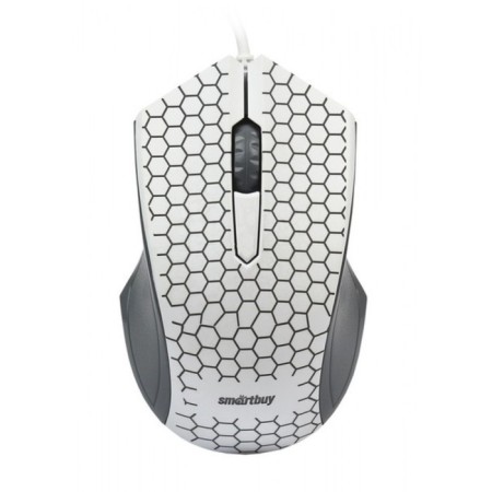 Mouse Smartbuy One 334-W, wired, optical, 1000 dpi, usb, white-1