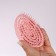 The comb is massage, for drying hair, 11 × 7.2 cm, beige color