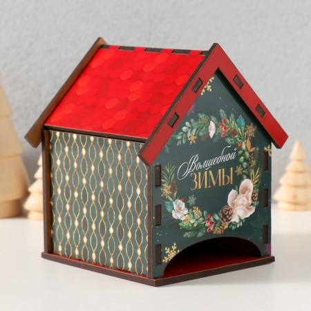 Tea house "Magic Winter" 10.5x9.5x12 cm-1