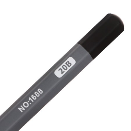 Coal black pencil 20V, dark gray body-2