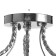 Charlotte 3x40W lamp E27 chrome 57x57x22cm