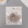 Decor for creativity plastic "Heart with rhinestones" gold set of 20 pcs 1.5x1.5x0.4 cm