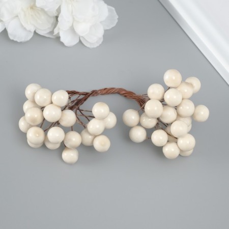 Decor for creativity "Berries" length 1.2 cm, milk