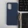 Pero cover for Samsung A72, silicone, blue
