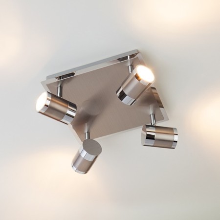 Lamp Prime 4x50W GU10 Nickel 25x25x13.5cm-1