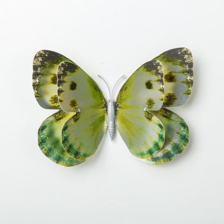 Magnet Plastic "Butterfly Silver" set of 12 pcs mix h = 4.4.5,6,8,9,5,13,5,14.5 cm-2