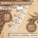 Tag with the "Hand Made" button, 8 × 1.8 cm, 10 pcs, matte color/silver color