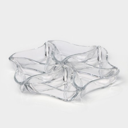 Glass Men's Flower, of 6 items, 12 cm