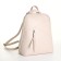 City backpack of artificial leather with lightning, beige color