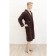 Male dressing gown, size 56, chocolate color, Mahra-Velur